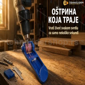 Profesionalni Alat za Oštrenje Svrdla – 3 Veličine, Korund Abraziv