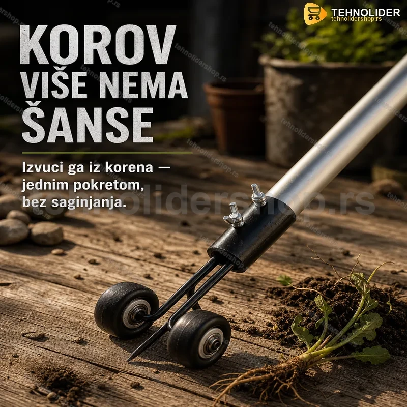 Alat za uklanjanje korova iz korena — metalni nastavak za drške Alat za uklanjanje korova iz korena — metalni nastavak za drške
