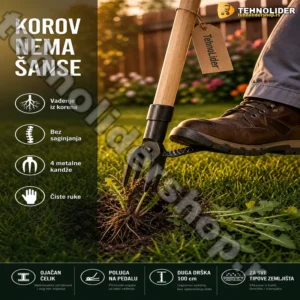 Alat za Vađenje Korova iz Korena – Bez Saginjanja