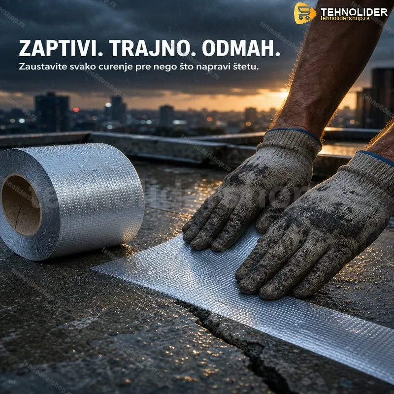 aluminijumska-vodootporna-traka-tehnolidershop Aluminijumska Vodootporna Traka za Zaptivanje i Popravku – 5cm / 10cm