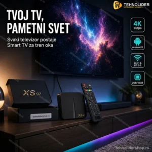 Android TV Box XS97 4K – 2GB/16GB, Android 11, Amlogic S905V2