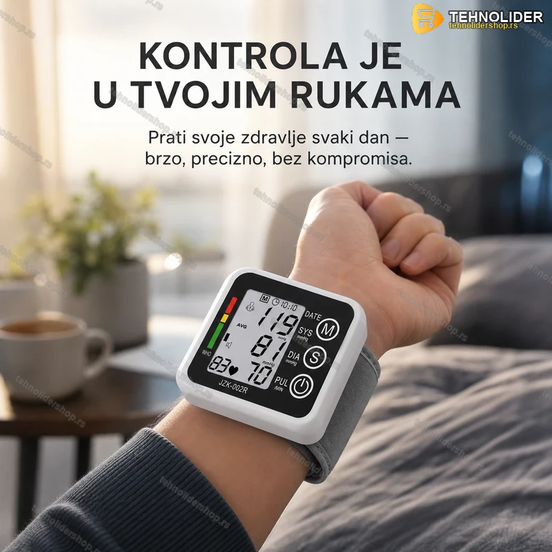 aparat-za-merenje-krvnog-pritiska-za-zglob-2-tehnolidershop Digitalni Aparat za Merenje Krvnog Pritiska za Zglob – LCD, 99 Memorija