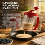 Aparat za Palačinke sa Mikserom i Preciznim Dozerom 800ml