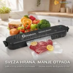Aparat za vakumiranje i zavarivanje kesa za hranu