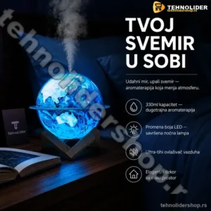 Planeta Aroma Difuzor i Noćna Lampa 330ml — Opuštanje i Dekor