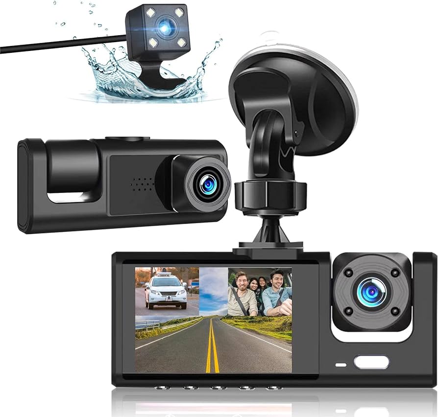 Auto kamera sa 3 kamere DVR za auto 3u1 Black Box auto kamera 3u1 - u upotrebi