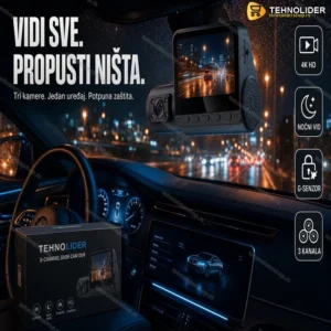 Auto kamera sa 3 kamere DVR za auto 3u1