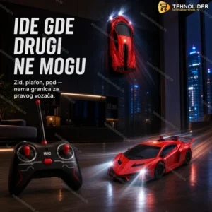 Auto na Daljinski koji Ide po Zidu i Plafonu – Wall Climber RC Autić