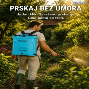Automatska leđna kanta za prskanje 16L — baterija 4000mAh, pritisak do 120 PSI