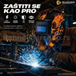 Automatska Maska za Varenje sa Solarnim Punjenjem i Auto-Zatamnjenjem