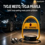 Automatska Rampa za Parking sa Daljinskim Upravljačem i Dva Ključa