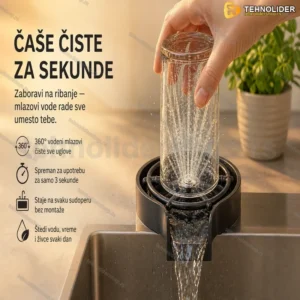 Automatski Čistač Čaša – Kristalno Čiste Čaše Za Nekoliko Sekundi