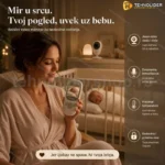 Baby monitor kamera sa ekranom i Temp senzorom