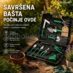 Baštenski Set Alata 10-delni – Komplet sa Futrolom za Baštu i Balkon