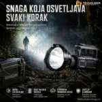 Multifunkcionalna Baterijska Lampa – LED, Picatinny Šina, Stalak