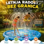 Bazen Fontana za Decu – Sprej Podloga 170cm, BPA-Free PVC