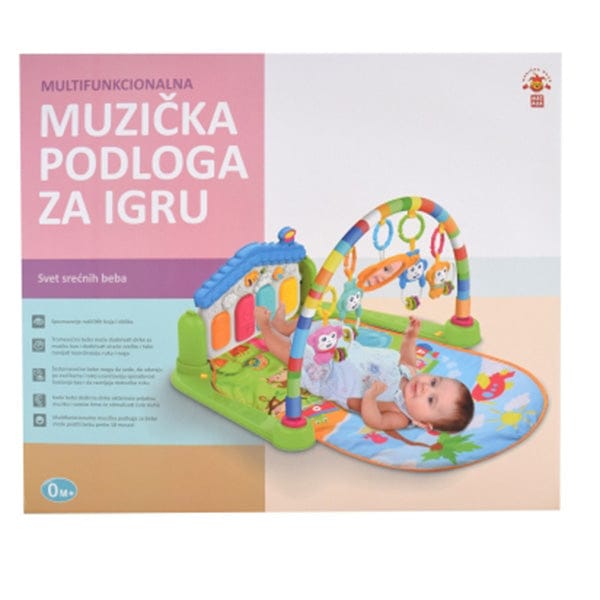 Bebi gimnastika sa klavirom — podloga za igru i razvoj bebi gimnastika - u upotrebi