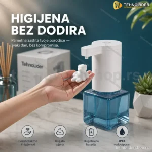 Beskontaktni Dozator Tečnog Sapuna sa Senzorom – Hands-Free, 260ml