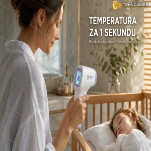 Beskontaktni infracrveni toplomer — digitalni termometar za celo telo i površine