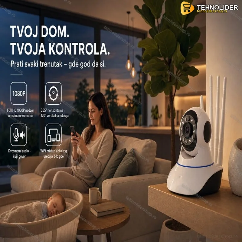 IP HD WIFI Audio Bezicna Kamera 1080P