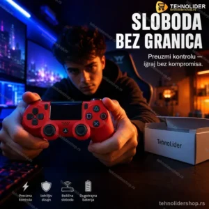 Bežični Džojstik za PS4 DoubleShock 4 – Crveni