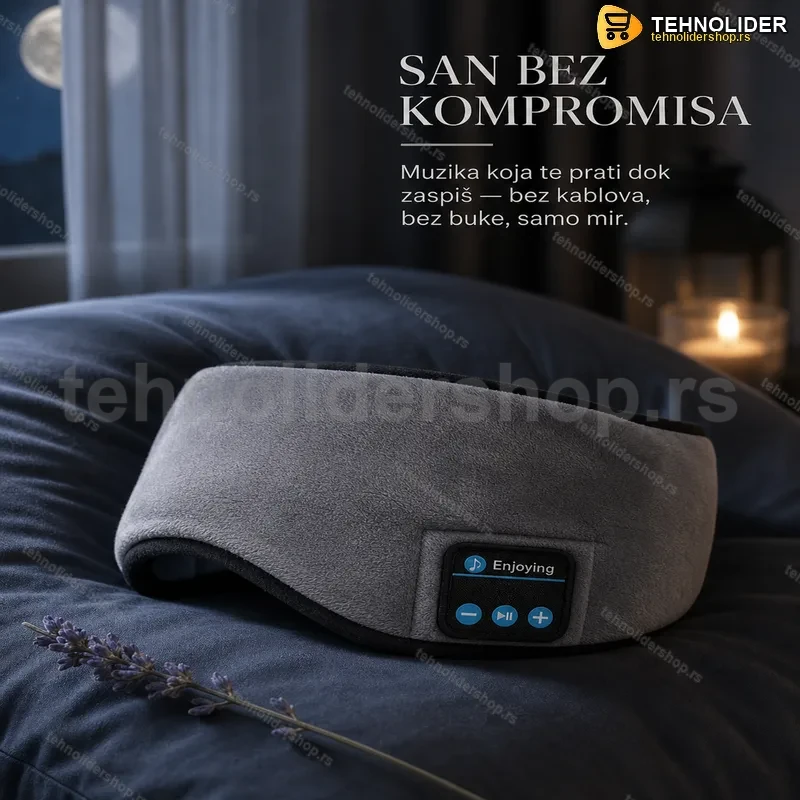 Bluetooth maska za spavanje sa ugrađenim slušalicama — bežična i udobna Bluetooth maska za spavanje sa ugrađenim slušalicama — bežična i udobna