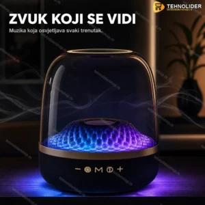 Bluetooth zvučnik sa LED osvetljenjem LP90 — prenosiv, snažan bas, do 10m dometa
