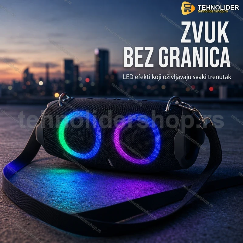 bluetooth-zvucnik-sa-led-svetlom-xtrmm-led-4-tehnolidershop Bluetooth Zvučnik XTRMM LED 4 – 10W, FM Radio, USB i Micro SD