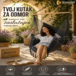 Boho Baštenska Ljuljaška – Udoban Kutak za Opuštanje na Otvorenom