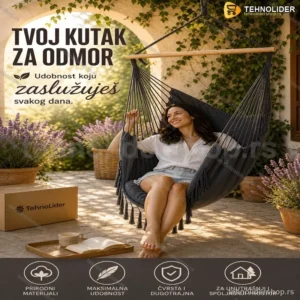 Boho Baštenska Ljuljaška – Udoban Kutak za Opuštanje na Otvorenom