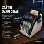 Brojač Novčanica sa Detektorom Falsifikata – UV i MG Zaštita, LCD