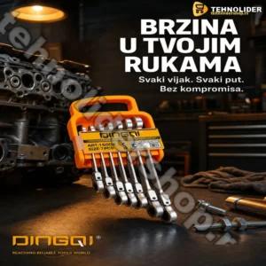 Brzi Ključevi Set 7 Komada sa Krckalicama 8–19 mm – DINGQI