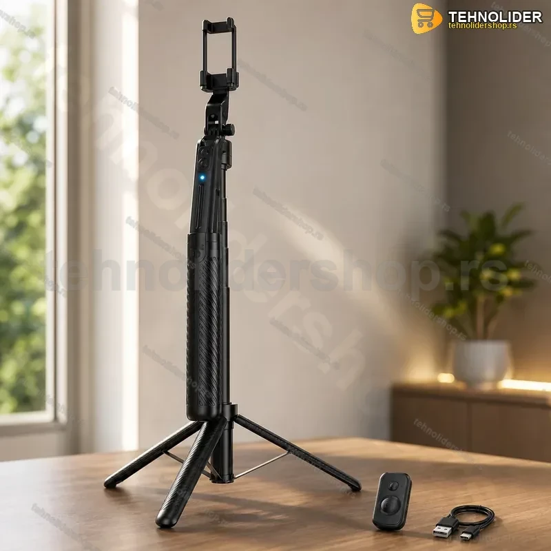 C12 Selfie Stativ 1.8M sa Automatskim Praćenjem Lica – Rotirajući Tripod za Telefon, Vlog i Snimanje C12 Selfie Stativ 1.8M sa Automatskim Praćenjem Lica – Rotirajući Tripod za Telefon, Vlog i Snimanje
