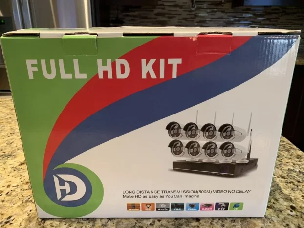 CCTV Wi-Fi 8 kamera set Wi-Fi kamera set - prednja strana