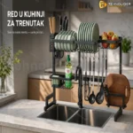 Čelični višenamenski stalak za kuhinju