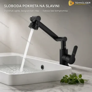 Fleksibilna česma koja se rotira za 1080 stepeni