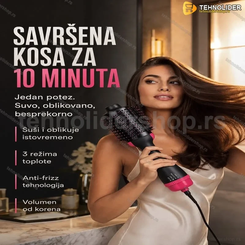 2 u 1 ČETKA za SUŠENJE i oblikovanje kose 2 u 1 ČETKA za SUŠENJE i oblikovanje kose