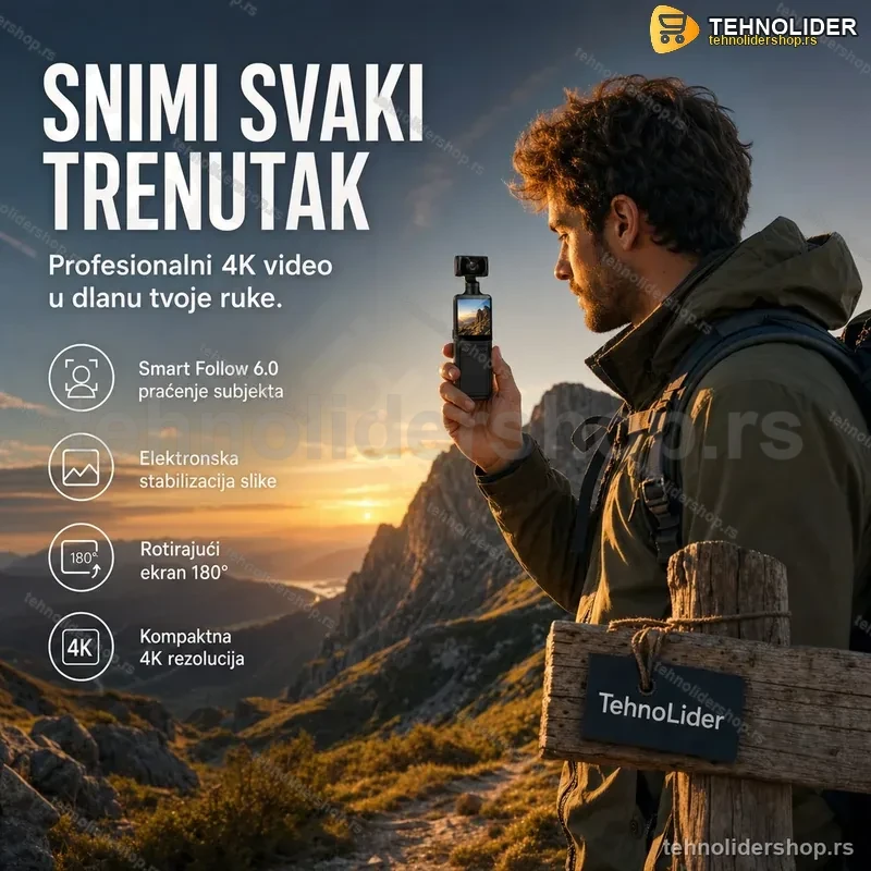 CreatorPro 4K Prenosiva Kamera za Vlogovanje i Putovanja CreatorPro 4K Prenosiva Kamera za Vlogovanje i Putovanja