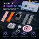 D97 PLUS „7 u 3 Set“ Pametni Sat + Bežične Slušalice + Selfie Svetlo