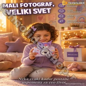 Dečiji digitalni fotoaparat Kuromi – ljubičasta kamera za male kreativce
