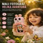 Dečiji Fotoaparat u Obliku Telefona sa Selfi Kamerom i Touch Ekranom 2.8"
