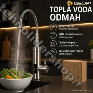 Delimano Slavina sa grejacem od INOX fleksibilnom crevom