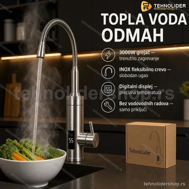 Delimano Slavina sa grejacem od INOX fleksibilnom crevom Delimano Slavina sa grejacem od INOX fleksibilnom crevom