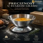 Digitalna Kuhinjska Vaga INOX do 5 kg – Precizno Merenje za Svaki Recept