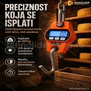 Digitalna Kantar Vaga 300kg – Precizno Merenje za Dom i Profesionalnu Upotrebu