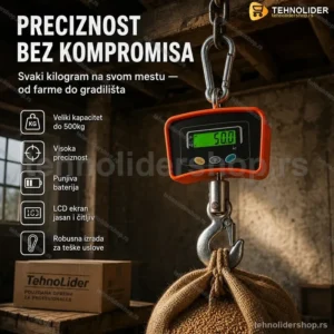 Digitalna Viseća Vaga Kantar – LED Ekran, Kapacitet do 1000 kg