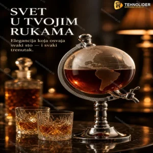 Dispanzer za piće u obliku globusa sa slavinom — 3.5L