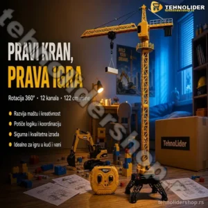 Dizalica igracka Kran za decu na dalhinsko upravljanje
