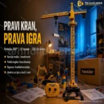 Dizalica igracka Kran za decu na dalhinsko upravljanje
