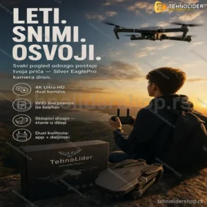 Dron Silver EaglePro – Sklopivi Quadcopter sa HD WiFi Kamerom